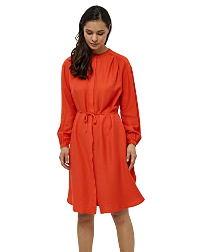 Peppercorn Mirinda Harmonia Shirt Kleid | Kleid Damen In Orange | Frühling Kleid Damen Elegant | Größe L von Peppercorn