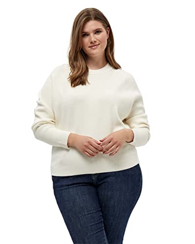 Peppercorn Rosalia Lange Ärmel Strickpullover Kurve | Pullover Damen In White | Frühling Pulli Damen | Größe 44 von Peppercorn