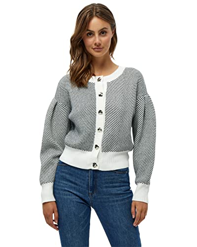 Peppercorn Rosalia Puffärmel Strickjacke Strickjacke Damen In Weiß Herbst Cardigan Damen Größe L von Peppercorn