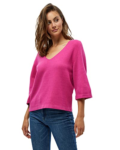 Peppercorn Rosalia V-Ausschnitt Halb Ärmel Strickpullover | Pullover Damen In Pink | Frühling Pulli Damen | Größe Xs von Peppercorn