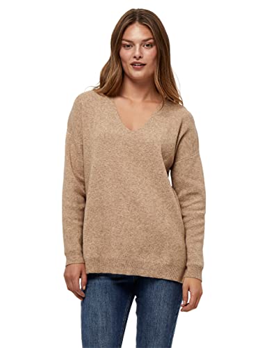 Peppercorn Rosalia Lang Pullover Damen | Bequeme Damenpullover Langarm | Hochwertiger Damen Pullover Winter | Langer Pullover Damen Winter mit V-Ausschnitt von Peppercorn