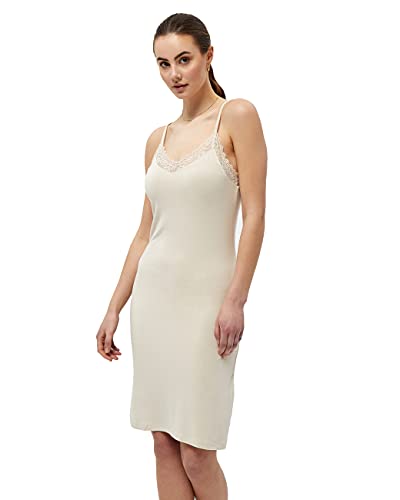 Peppercorn Rosalinda V-Ausschnitt Knie Length Kleid | Kleid Damen In Beige | Frühling Kleid Damen Elegant | Größe S von Peppercorn