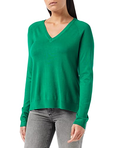 Peppercorn Tana Damen Pullover Lange Ärmel Größe L | Pullover Grün Damen | V-Neck Strickpullover | Pullover Damen Elegant | Frühling V-Ausschnitt-Pulli | Damenpullover Langarm von Peppercorn