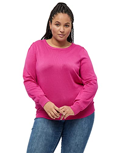 Peppercorn Tana Runden Hals Lange Ärmel Stricken Pullover Kurve Pullover Damen In Pink Herbst Pulli Damen Größe 54 von Peppercorn