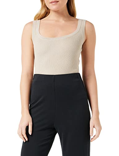 Peppercorn Tana U-Ausschnitt Stricken Tank Top | Damen Top In Beige | Frühling Damen Oberteile | Größe Xl von Peppercorn