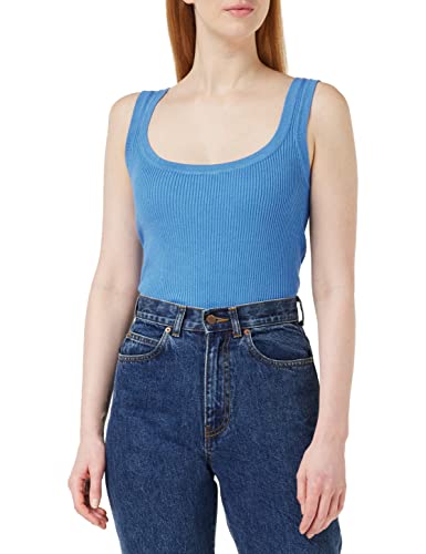 Peppercorn Tana U-Ausschnitt Stricken Tank Top | Damen Top In Blau | Frühling Damen Oberteile | Größe L von Peppercorn