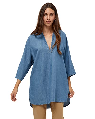 Peppercorn Women's CIA Tunic, Light Blue WASH, S von Peppercorn