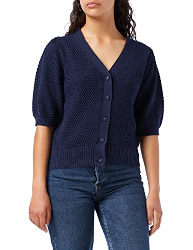 Peppercorn Destina Halbe Puffärmel Strickjacke | Strickjacke Damen In Blau | Frühling Cardigan Damen | Größe Xxl von Peppercorn