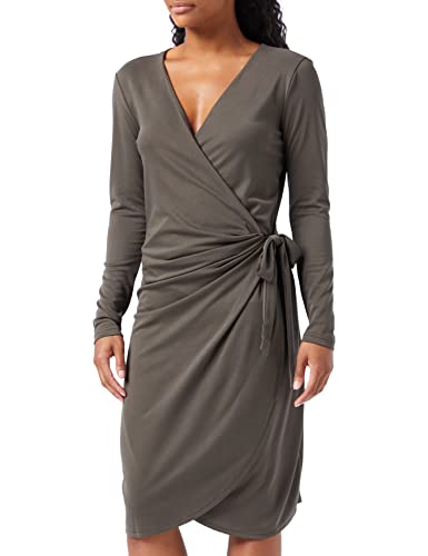 Peppercorn Women's Lana Wrap Dress, Beluga, L von Peppercorn