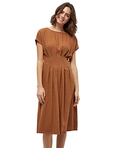 Peppercorn Women's Lenora Viscose Dress, Bran Brown, L von Peppercorn