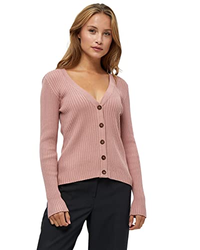 Peppercorn Women's Tana Rib Longsleeve Cardigan, Ash Rose, L von Peppercorn