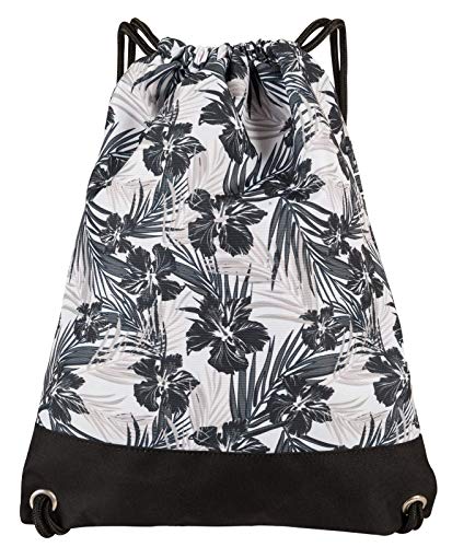 Peppers Sportbeutel Rucksackbeutel Sling Fashion PEPPERS Flower 26414, Weiss-schwarz von Peppers