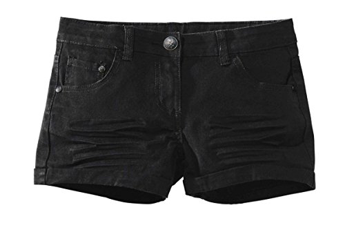 Pepperts® Mädchen Shorts - Kurze Hose Must Have Schwarz 122 von Pepperts