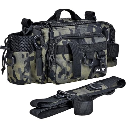 Angeltasche, Schultertasche, Tasche für Meeresangeln, Outdoor-Camouflage-Tragetasche, Zubehörtasche mit mehreren Taschen, Schultergurt ist abnehmbar und verstellbar, kann für Schulter/Crossbody und Angeltasche, Schultertasche, Tasche für Meeresangeln, Outdoor-Camouflage-Tragetasche, Zubehörtasche mit mehreren Taschen, Schultergurt ist abnehmbar und verstellbar, kann für Schulter/Crossbody und von Peppy