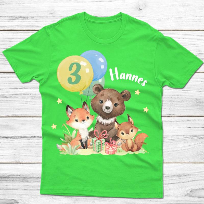 Geburtstagsshirt Personalisiert - Waldfreunde von Peppylinchen