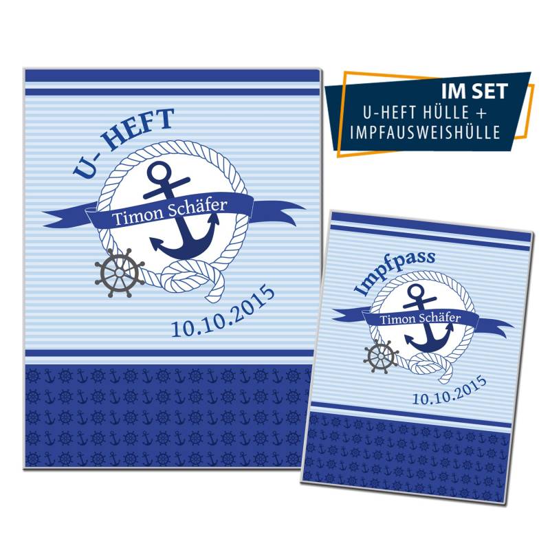 U Heft Umschlag - Anker von Peppylinchen