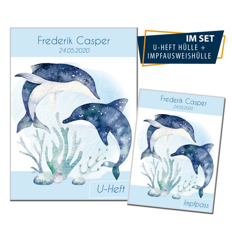 U Heft Umschlag - Delfine von Peppylinchen