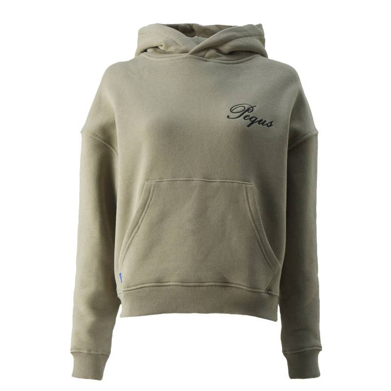 Pequs Cropped Handwritten Logo Hoodie von Pequs