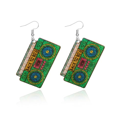 80er 90er Jahre Ohrringe für Frauen Kassette Band Ohrringe baumeln 80er Jahre Outfit Kostüm 90er Jahre Outfits Neon Kleidung Accessoires Geschenke, Metall, Kein Edelstein 80er 90er Jahre Ohrringe für Frauen Kassette Band Ohrringe baumeln 80er Jahre Outfit Kostüm 90er Jahre Outfits Neon Kleidung Accessoires Geschenke, Metall, Kein Edelstein von Peraca Cris