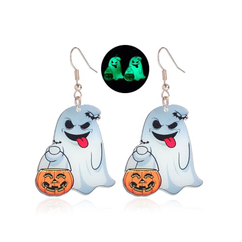 Halloween-Geister-Ohrringe, leuchtet im Dunkeln, Geister-Ohrringe für Frauen, niedliche Geister-Ohrringe, baumelnde Kostüme, Frau, 2025, Halloween-Schmuck, Geschenke für Frauen, Metall Halloween-Geister-Ohrringe, leuchtet im Dunkeln, Geister-Ohrringe für Frauen, niedliche Geister-Ohrringe, baumelnde Kostüme, Frau, 2025, Halloween-Schmuck, Geschenke für Frauen, Metall von Peraca Cris