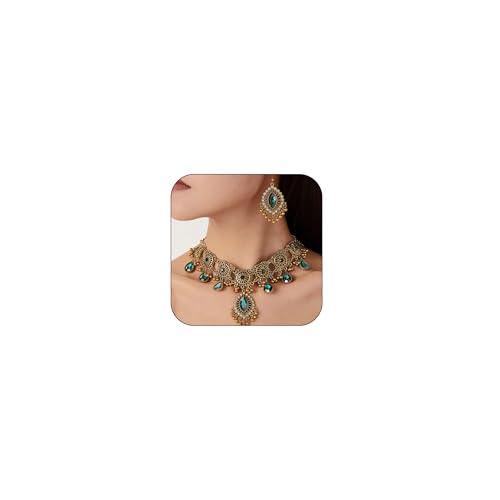 Peraca Cris Jhumkas Indische Ohrringe, lang, baumelnd, traditionelles Schmuck-Set für Damen, Hochzeit, Party, Geschenk, Zubehör, Metall von Peraca Cris