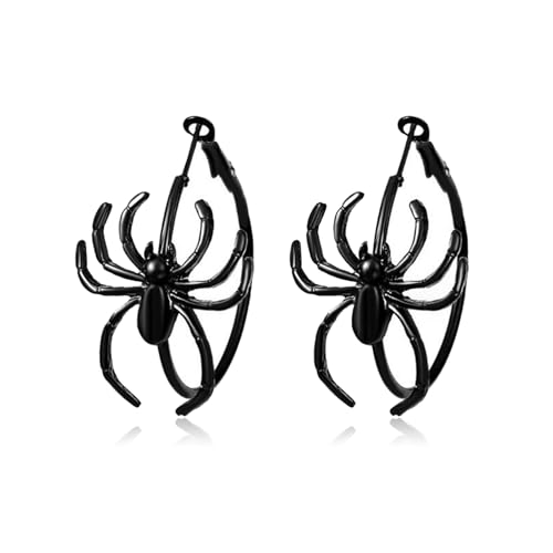 Spinnenohrringe für Damen, schwarze Spinnen-Creolen, Halloween, 3D-Spinnen, Schmuck, Geschenke, Halloween-Kostüme, Frau 2025, Metall, Kein Edelstein Spinnenohrringe für Damen, schwarze Spinnen-Creolen, Halloween, 3D-Spinnen, Schmuck, Geschenke, Halloween-Kostüme, Frau 2025, Metall, Kein Edelstein von Peraca Cris