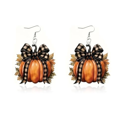 Thanksgiving-Ohrringe für Damen, Herbst-Ohrringe, Ahornblatt, Kürbis, baumelnd, Zubehör, Schmuck, Geschenke, Metall, Kein Edelstein Thanksgiving-Ohrringe für Damen, Herbst-Ohrringe, Ahornblatt, Kürbis, baumelnd, Zubehör, Schmuck, Geschenke, Metall, Kein Edelstein von Peraca Cris