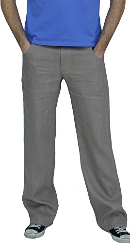 Perano 101-38 Herren Leinen Hose Farbe Hell Braun Konfektionsgröße 54 Internationale Größe XL hell braun-Fango 54/XL. von Perano