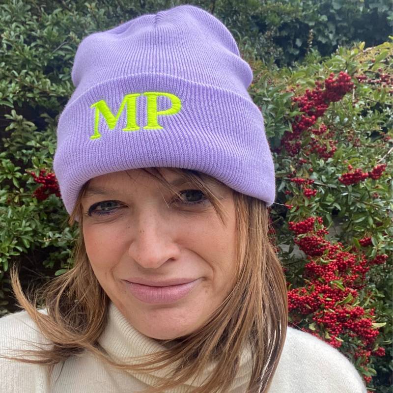 Frauen Personalisierte Initial Monogrammed Beanie von PercyandNellStore