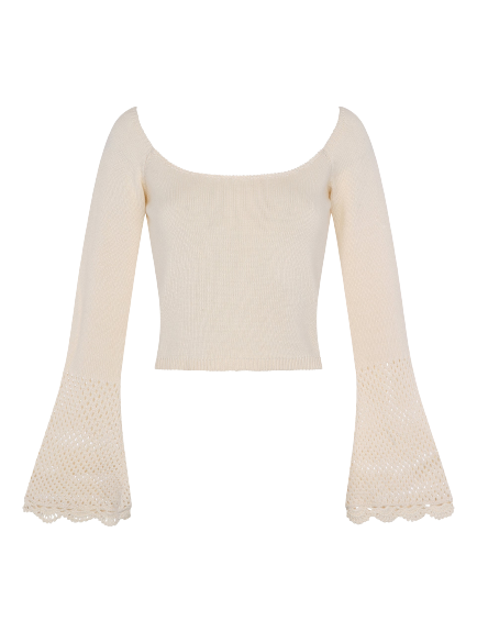 Peregrina | Marilú Top - Organic White | Women's Ivory Long sleeve tops Peregrina | Marilú Top - Organic White | Women's Ivory Long sleeve tops von Peregrina