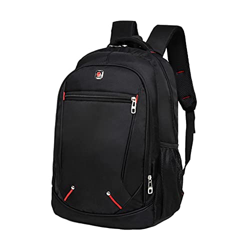 Perfeclan Laptop Rucksack Studenten Computertasche für Herren Damen Schwarz von Perfeclan