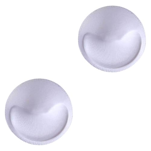 Perfeclan 1 Paar Bra -Pads Einsätze Abnehmbare geteilte weiche Schwamm atmungsaktiven Brustpolster, Weiß Keine Löcher von Perfeclan