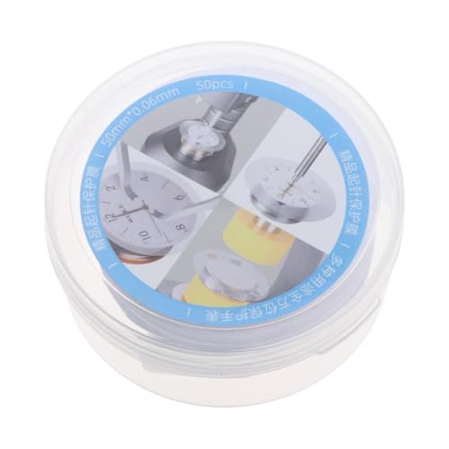 Perfeclan 50 -fache Watch Dial Case Backpads, Reparaturteile, Schutz, 5 cm Dia Protector Sheets, Kissen für Uhrmacher, Heimnutzung, Geschäft von Perfeclan