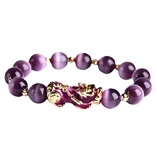 Perfeclan Armband für Damen Herren Luck Brave Fortune Feng Shui Luck, Lila von Perfeclan