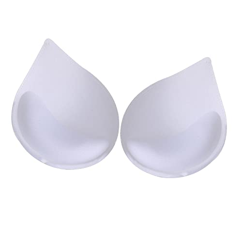 Perfeclan BH Einsatz Pads, Push-Up-Pad BH Einlagen, Bikini-Pads, Inserts Cup Lifter, Tröpfchenförmige Unterwäsche, Abnehmbare Atmungsaktiv Weich BH Einlagen, für Sport Bikini Bademode von Perfeclan