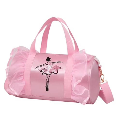 Perfeclan Ballett-/Tanztasche, Ballerina-Reisetasche, vielseitig einsetzbar, tragbar, für Kinder, Fitnessstudio, Reise, Reisetasche für Reisen, B2 von Perfeclan