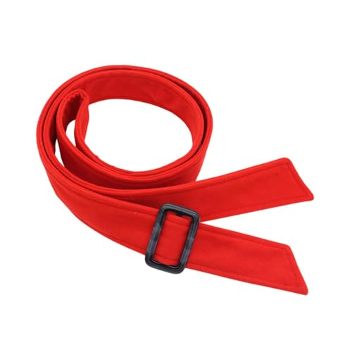 Perfeclan Damen Wollmantel-Taillengürtel, vielseitiger modischer Mantelgürtel für Jackenmantel, Rot von Perfeclan