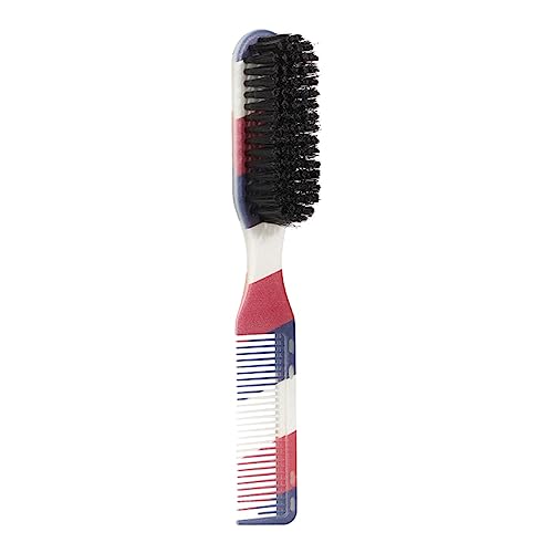 Perfeclan Doppelköpfige Haarbürste, Haar- und Bart-Styling-Kamm, multifunktionales Haar-Styling-Zubehör, tragbares Friseurzubehör, Männer-Öl-Kopf-Haarbürste, Stil b von Perfeclan