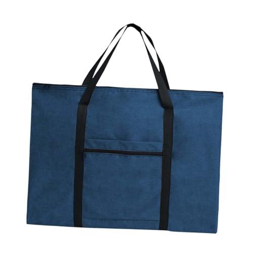 Perfeclan Kunstportfolio -Einkaufstasche Bulletin Board Halter tragbare Posterplatine Aufbewahrung Handtasche Dokumentdatei Organizer für Farben Kunstwerke, Marine 4k A2 von Perfeclan
