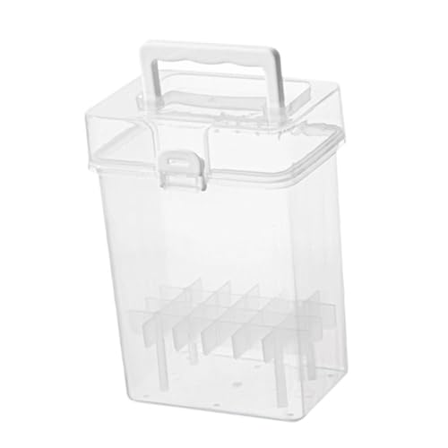Perfeclan Marker-Tragetasche, Aufbewahrungsbehälter, multifunktional, leer, transparent, tragbar, Marker-Organizer, Kunstbedarf für Aquarellstifte, 24 Steckplätze von Perfeclan
