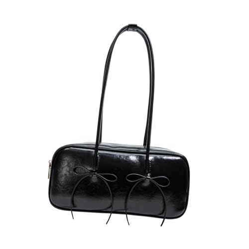 perfeclan PU Umhängetasche Reißverschluss Damen Schultertasche zum Pendeln im Freien, Schwarz perfeclan PU Umhängetasche Reißverschluss Damen Schultertasche zum Pendeln im Freien, Schwarz von Perfeclan