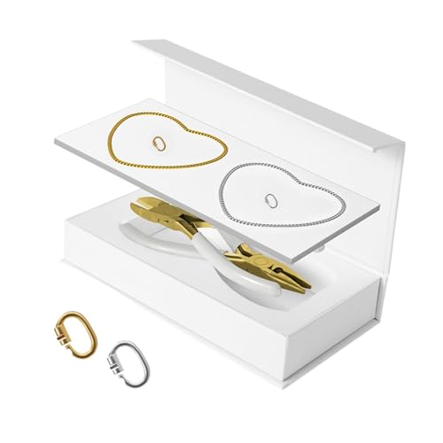 Perfeclan Permanente Armbänder Kit Paare Armbänder für ihn und sie mit Schließverschluss Schmuck für die Verabredung Aktivität Valentinstag, 1 Silber 1 Gold von Perfeclan