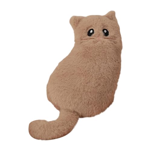 Perfeclan Plüsch-Federmäppchen, Kosmetiktasche, Cartoon-Katze, Schul- und Bürobedarf, Geschenke, Aufbewahrungstasche, Schreibwaren-Organizer für Jungen und, Khaki von Perfeclan