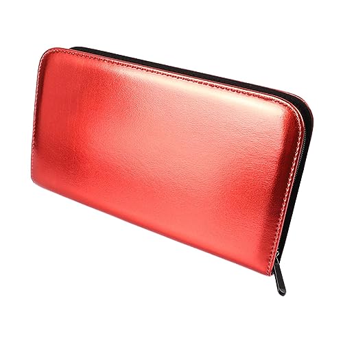 Perfeclan Scherentasche, Friseurscheren-Werkzeug, Salon-Werkzeugtasche, professionell, Haarscheren-Tasche für Friseur, Scheren-Organizer-Tasche für Friseur, Rot von Perfeclan