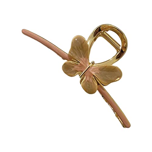 Perfeclan Schmetterling Haarkralle Clip Haarschmuck Haarnadeln rutschfeste große Dekore Pferdeschwanzhalter Haarspange Kopfbedeckung Haarspangen Mädchen für, ROSA von Perfeclan