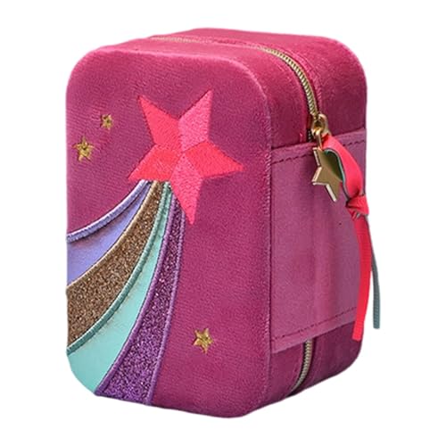 Perfeclan Schmuckschatulle, Aufbewahrungsbox für den Schreibtisch, für Damen, multifunktional, für Anhänger, Ohrringe, Armbänder, Ringe, Jubiläen von Perfeclan