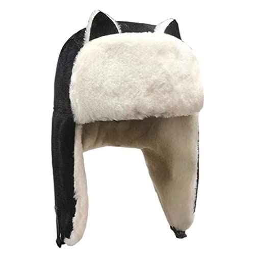 Perfeclan Unisex Trapper Hat Hat Windproof Trooper Hat Snow Ski Cat Ear Hat für Radfahren Camping Wandern von Perfeclan