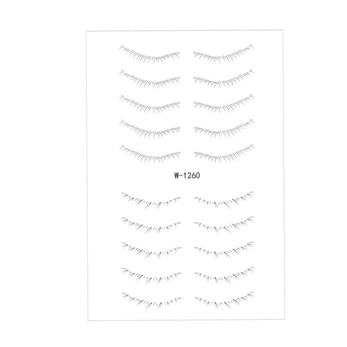 Perfeclan Untere Wimpernaufkleber Wimpernverlängerungsstreifen Patch Einfach zu verwendendes falsches Wimpern-Make-up-Tool für -Cosplay-Dating, Stil c von Perfeclan