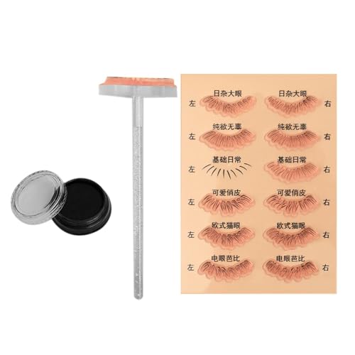Perfeclan Unteres Wimpernstempel-Werkzeug, unter-Wimpern-Stempel, Augen-Make-up-Werkzeug, Make-up-unter-Wimpern-Schablone von Perfeclan