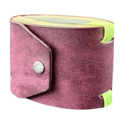 Perfeclan Wrap Wallet mit Verschluss Organizer Leichtes Fashion Handy Purse Bands Geldcliphalter für Business Trip Shopping Männer, Lila von Perfeclan